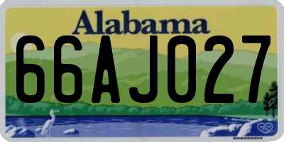 AL license plate 66AJ027