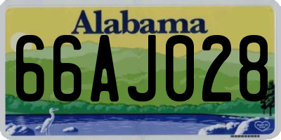 AL license plate 66AJ028