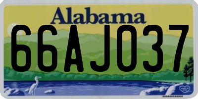 AL license plate 66AJ037
