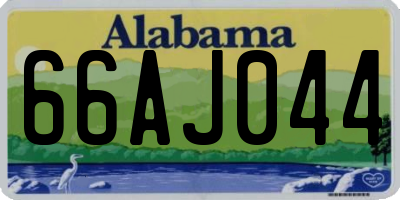 AL license plate 66AJ044