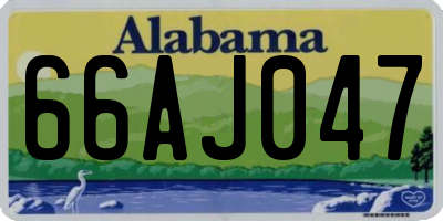 AL license plate 66AJ047