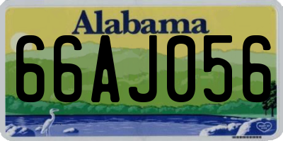 AL license plate 66AJ056