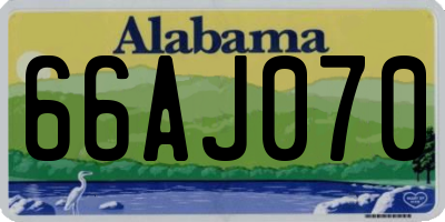 AL license plate 66AJ070