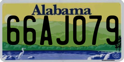 AL license plate 66AJ079