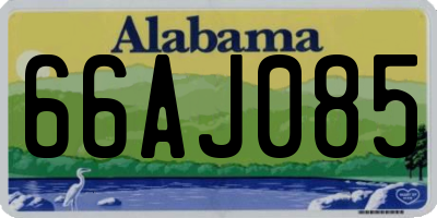 AL license plate 66AJ085