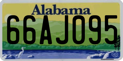 AL license plate 66AJ095
