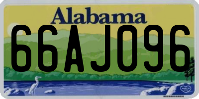 AL license plate 66AJ096