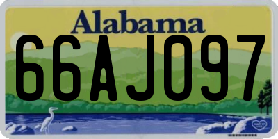 AL license plate 66AJ097
