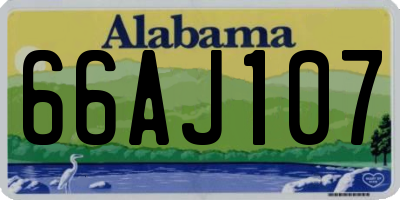 AL license plate 66AJ107