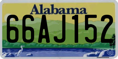 AL license plate 66AJ152