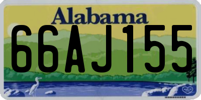 AL license plate 66AJ155