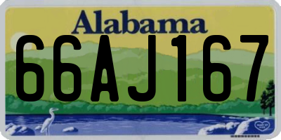 AL license plate 66AJ167