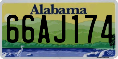 AL license plate 66AJ174