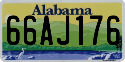 AL license plate 66AJ176