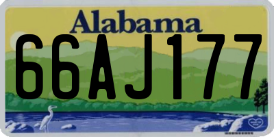 AL license plate 66AJ177