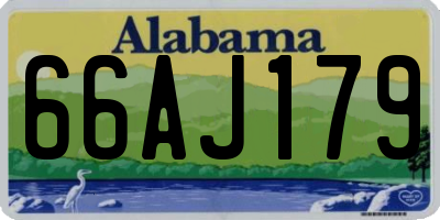 AL license plate 66AJ179