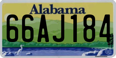 AL license plate 66AJ184