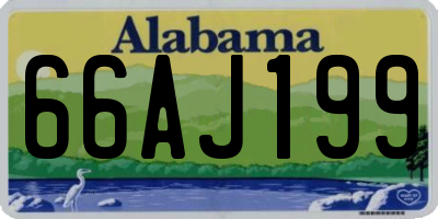 AL license plate 66AJ199