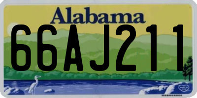 AL license plate 66AJ211