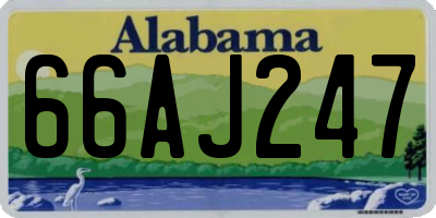 AL license plate 66AJ247