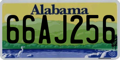 AL license plate 66AJ256