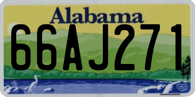 AL license plate 66AJ271