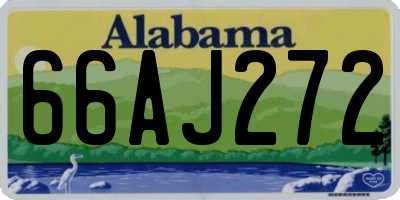 AL license plate 66AJ272