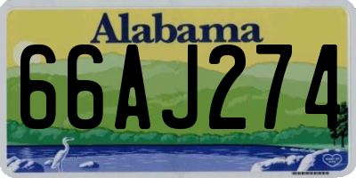 AL license plate 66AJ274