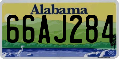 AL license plate 66AJ284