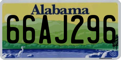 AL license plate 66AJ296