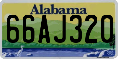 AL license plate 66AJ320