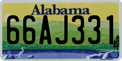 AL license plate 66AJ331