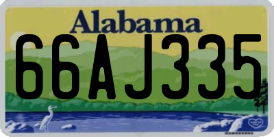 AL license plate 66AJ335