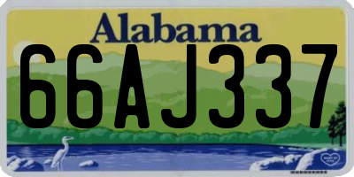 AL license plate 66AJ337