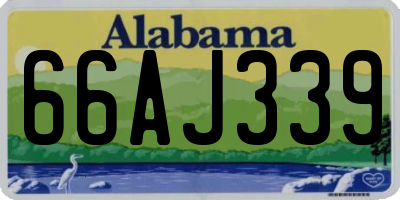 AL license plate 66AJ339