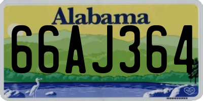 AL license plate 66AJ364