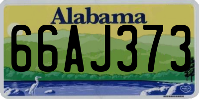 AL license plate 66AJ373