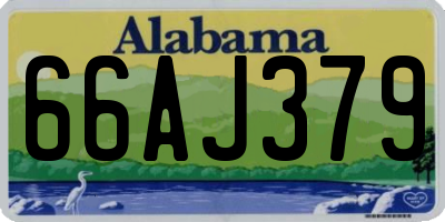 AL license plate 66AJ379