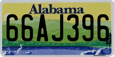 AL license plate 66AJ396