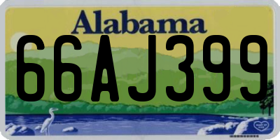 AL license plate 66AJ399