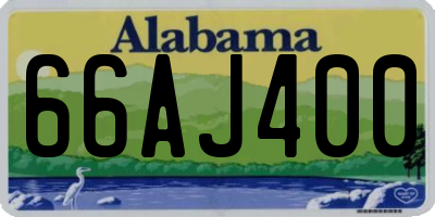 AL license plate 66AJ400
