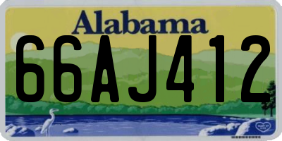 AL license plate 66AJ412