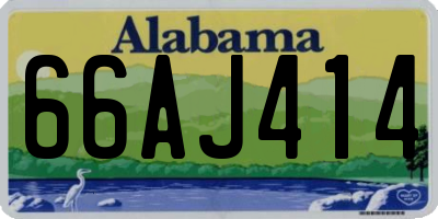 AL license plate 66AJ414