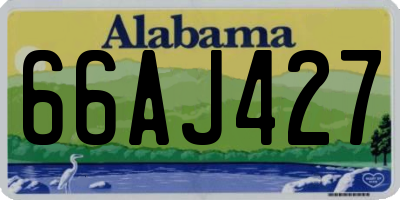 AL license plate 66AJ427