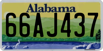 AL license plate 66AJ437