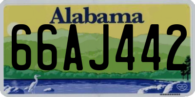 AL license plate 66AJ442