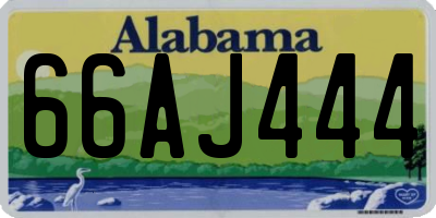 AL license plate 66AJ444