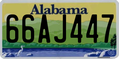 AL license plate 66AJ447
