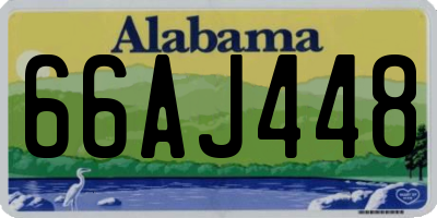 AL license plate 66AJ448