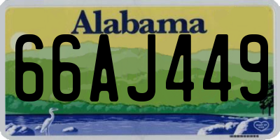 AL license plate 66AJ449